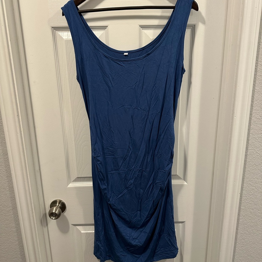 Blue Sleeveless Women's Top